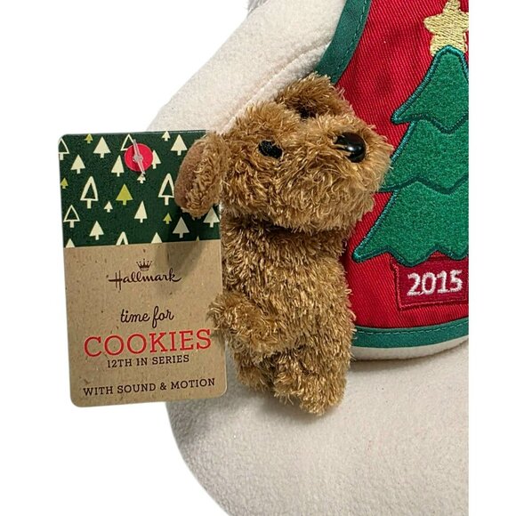 Hallmark 2015 Snowman Plush Time For Cookies Dog Music Motion Holiday Jingle Pal - Picture 6 of 13